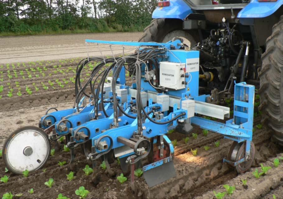 Robovator, Poulsen intra row weeding, (www.visionweeding.com) wieder is ontwikkeld door de Deen Frank Poulsen.