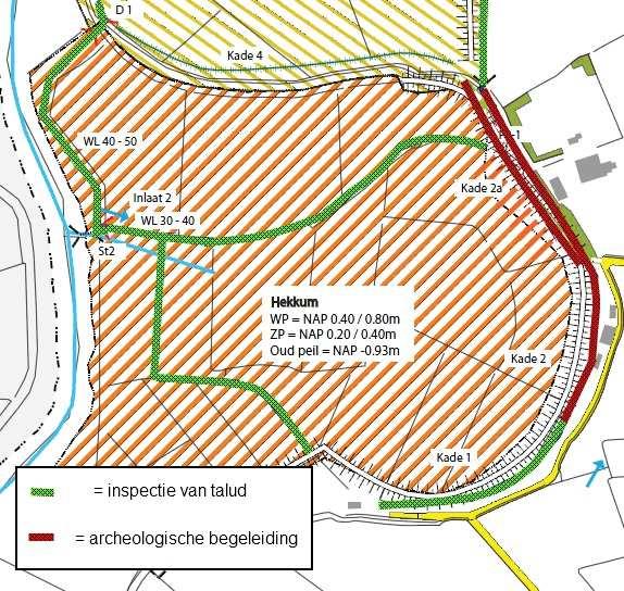 Figuur 7: Deelgebied C met daarin aangegeven de locaties voor het archeologische vervolgonderzoek Bijlagen: - - Fysisch geografische kaart; -