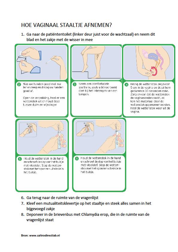 Bijlage 3: instructies voor patiënt afname wisser Bijlage 4: Vragenlijst omtrent welbevinden studie: telefonisch consult 1. Wat vond je van de folder met uitleg over chlamydia? 2.