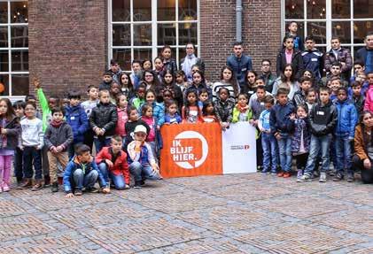 Op 23 april 2016 kwamen meer dan honderd gewortelde kinderen bijeen in het Kinderrechtenhuis in Leiden om te praten over hun toekomst en input te geven voor de campagne Ik Blijf Hier.