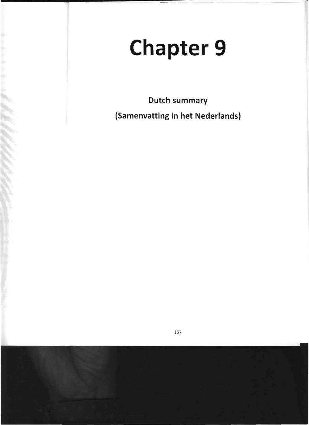 & Chapter 9 Dutch summary