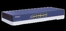 poorten PoE) (EM4430) 8x 10/100Mbps Auto-negotiation Fast Ethernet RJ45 poorten (8 poorten PoE) (EM4431) Ondersteunt totaal PoE-voeding tot 70W voor alle PoE poorten (EM4430) Ondersteunt totaal