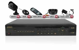 CCTV Camerabewaking Tegelijkertijd opnemen en afspelen De digitale videorecorder heeft een krachtige H.