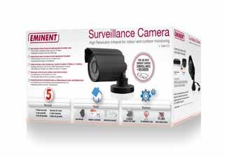 EM6120 Hoge Resolutie Infrarood Beveiligingscamera Beveiligingscamera voor binnen en buiten Perfect in combinatie met de Eminent