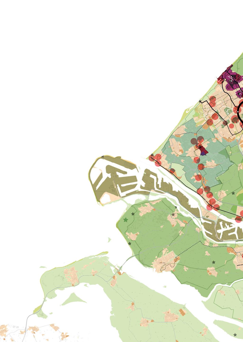 22 MIRT onderzoek bereikbaarheid Rotterdam Den Haag / Analyse & oplossingsrichtingen fase Krachten Verdelen Principekaart Veel multimodale knooppunten.