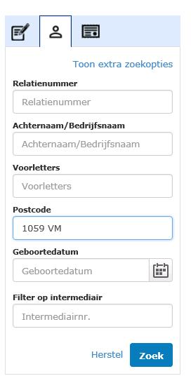 Ook een nieuwe functionaliteit is dat u per tab kunt zoeken.