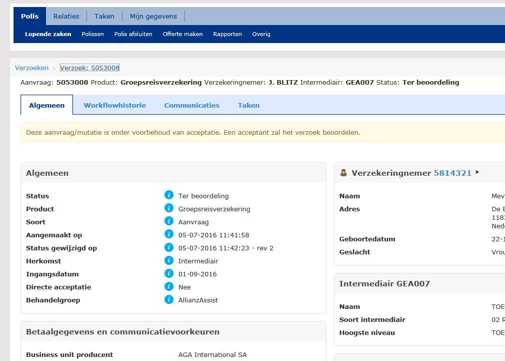 Figuur 1.2 Om veiligheidsredenen wordt de verbinding met Allianz Assist verbroken, als u langer dan 30 minuten inactief bent.