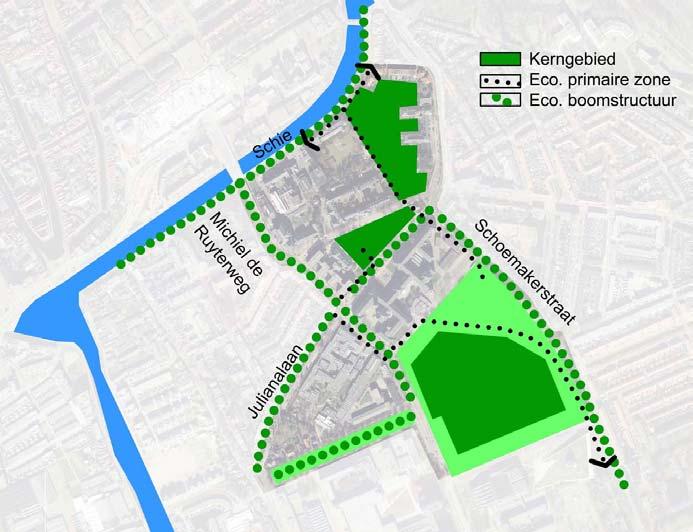 afbeelding 16: hoofdstructuur ecologie 4.2 Water 4.2.1 Bestaande situatie In het noordelijk TU-gebied is vrijwel geen oppervlaktewater aanwezig.