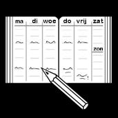 Een te leren les wordt niet als huistaak beschouwd, dit kunnen de leerlingen zelf plannen.