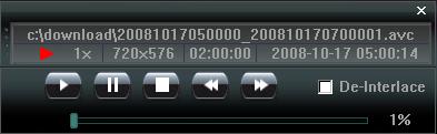 Het maken van een back-up van de beelden op de PC applicatie 6. Check nu of het uur waarin u de opname had gezien klopt en klik nu op de minuten-instelling(blauw maken).