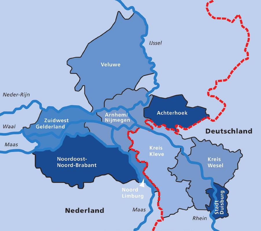 Euregio Rhein-Waal Gemeinsam mehr erreichen Niederländer und Deutschen können gemeinsam mehr erreichen! Davon sind wir überzeugt.