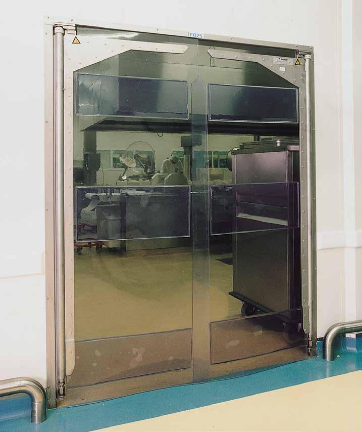 Aanvullende producten Tochtdeuren De flexibele oplossing Een tochtdeur is een industriële manuele binnendeur, inzetbaar tot 9 m 2.
