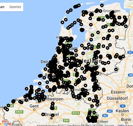 2 Resultaten: deelnemers, media, invoermodule Tellingen van planten konden worden doorgegeven via een invoermodule op plantnejacht.nl, waardoor de gegevens direct op een kaart verschenen.