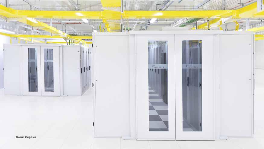 CUSTOMERCASE Cegeka rolt modulair datacenter uit voor zijn Europese trusted cloud met Minkels oplossingen Het nieuwe datacenter in Geleen heeft een PUE van 1,14 een zeer energie-efficiënt cijfer.
