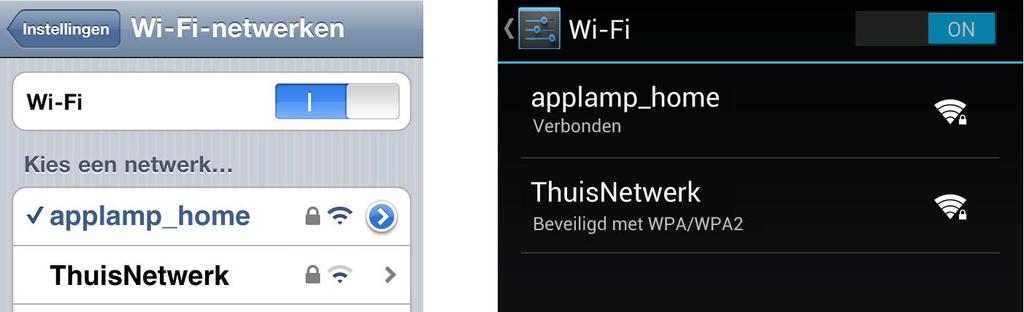 11. Nu kan u uw tablet of smartphone verbinden met de Wifi Box en heeft u een nieuwe netwerknaam en WEP