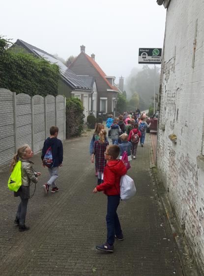 Mededelingen: Het is een gezellig stukje lopen naar de gym met elkaar, gelukkig gaat dit steeds beter en doen we dit rustig.