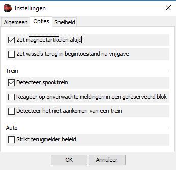 3 Instellingen De projectinstellingen worden bewaard in het configuratiebestand (.tcd) en zullen hetzelfde zijn op elke computer waar dit project ingeladen wordt.