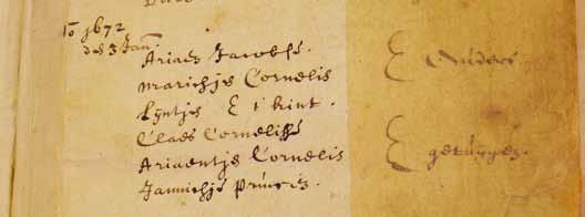 Van Jacob Ariensz waren eigenlijk geen verdere voorvaderen te vinden; het doopboek van Giessen-Nieuwkerk van vóór 1671 is verloren gegaan.