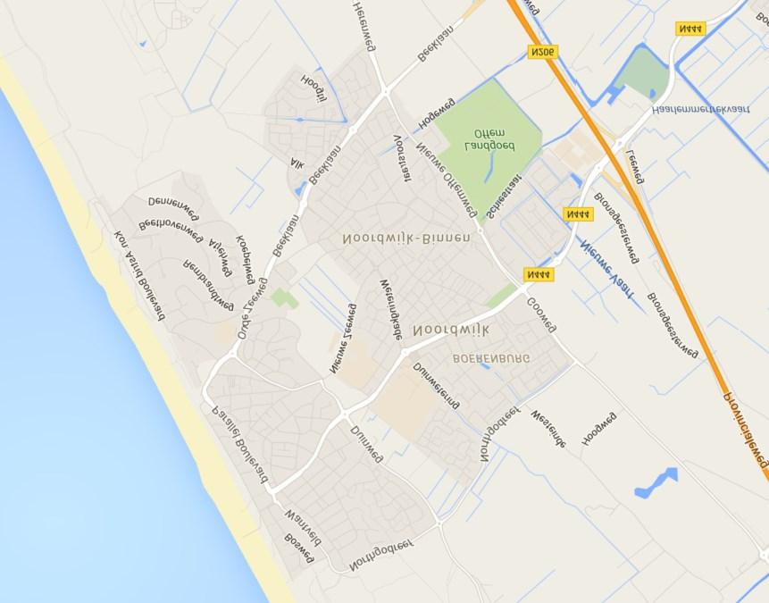 4.1 Overzicht De gemeente Noordwijk is een gemeente aan de Nederlandse kust en telt 25.762 inwoners (1 januari 2016, bron: CBS) en heeft een oppervlakte van 51,53 km² waarvan 16,12 km² water.