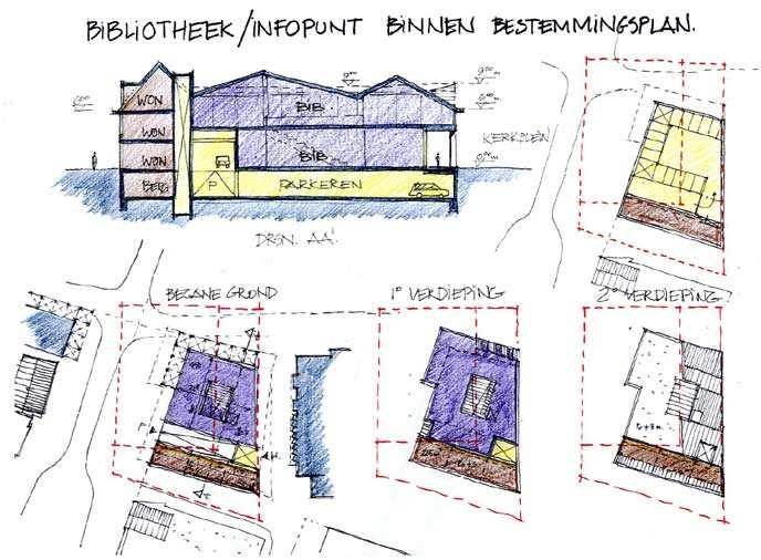 De opgave is een gebouw te ontwikkelen dat op korte termijn ingezet kan worden om een bibliotheek/infopunt te vestigen. Daarnaast moet het voorbereid zijn op toekomstige ontwikkelingen.