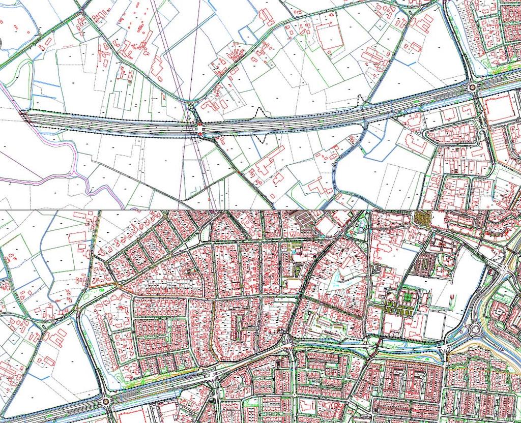 Figuur 1: Plangebied Het doel van het luchtkwaliteitsonderzoek is te bepalen of de wijzigingen aan de weg resulteren in een