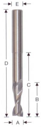 voor Elumatec KF 178 Met twee snijkanten, spiraalvormig R = rechts lopend L = links lopend 178 366 010 10 22 60 100 10 R 178 366 110 10 22 40