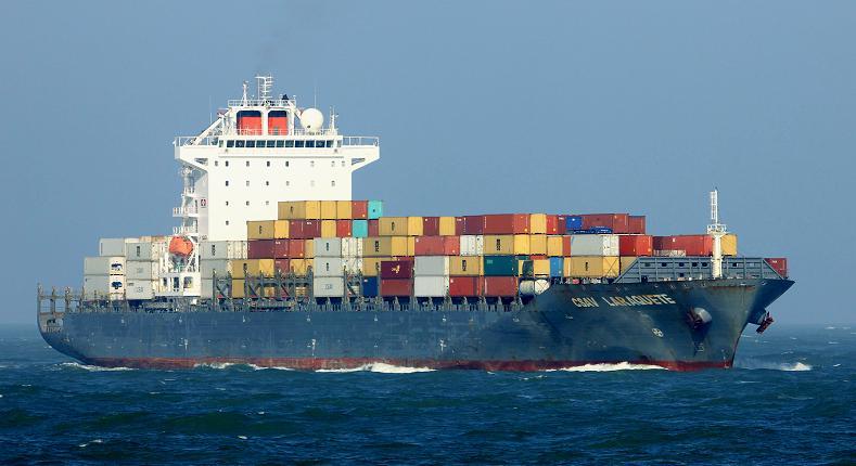 GRENADA, IMO 9477311, containerschip, 2010 opgeleverd als CSAV LARAQUETE aan Hammonia XVIII Schiffahrts G.m.b.H. & Co. K.G., Liberia (Hammonia Reederei G.m.b.H. & Co. K.G., Hamburg). 40.541 GT, 50.