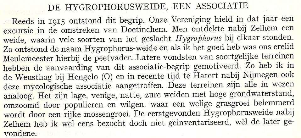 De Hygrophorusweide A.C.S.