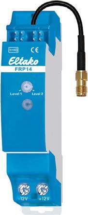 Funk repeater FRP14 Aanstuurmodule FTS14EM 40 FRP14 Level-1 en -2 repeater met kleine externe antenne. Stand-by verlies slechts 0,6 Watt. Indien nodig kan een externe antenne FA250 aangesloten worden.