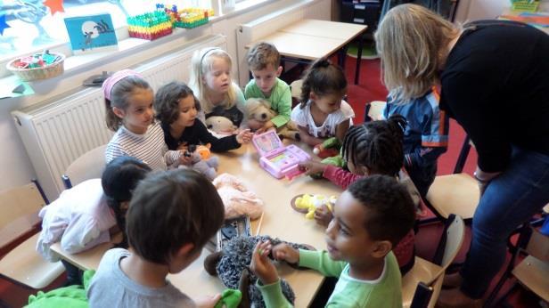 De kinderen in groep 4 hebben de projectles van