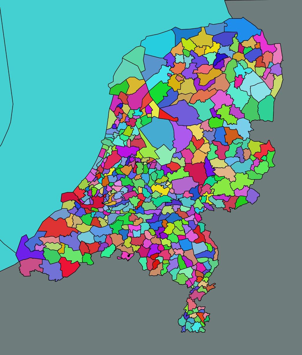 Nederland in waardenkaarten 388 gemeenten 1500 datasets +