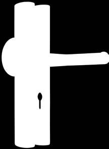De deurkruk is daarnaast voorzien van een speciale veer, waardoor een hangende kruk tot