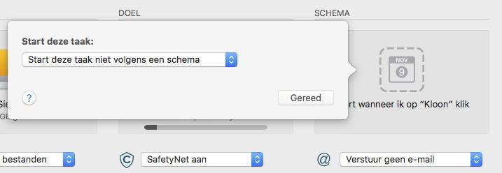 Een geplande reservekopie configureren CCC gebruiken Maak de