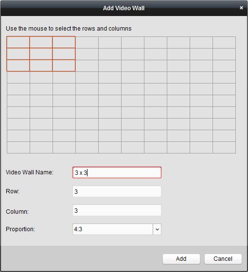 12.3.1 Decodeeruitvoer koppelen met Videomuur 1. Klik op Enter Video Wall Config om de decoder en de interface van de videomuurconfiguratie te openen. 2.