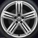 049 Volkswagen lichtmetalen 18 inch Talladega zomerset Kleur: Sterling zilver, 7,5 J x 18 inch.