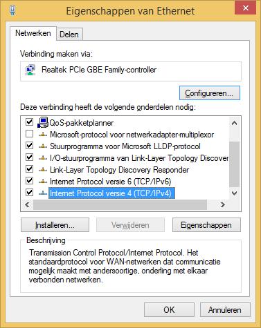 Afbeelding 167: Windows LAN-verbinding