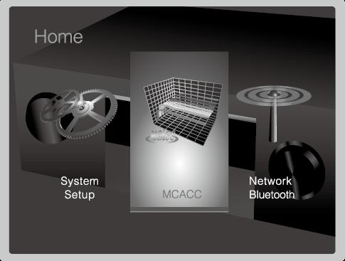 Geavanceerde Setup MCACC Stelt de luidsprekers automatisch in of maakt de gewenste veranderen in de equalizer.