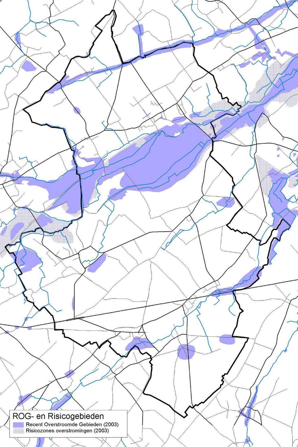 Kaart 2.6 : Bestaande Ruimtelijke Structuur op Mesoschaal Fysisch Systeem.