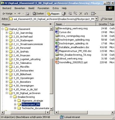 uitgaande bijlagen staan doorgaans al op de serverschijf in de overeenstemmende map en moeten geen tweede keer worden gearchiveerd.