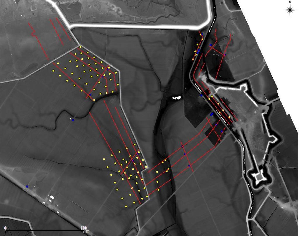 2.6 Prikstokmetingen met direct-push: meetrondes 1 en 2 in april en augustus 2016 2.6.1 Meetmethode In april en augustus 2016 werden op 104 locaties EC-sonderingen uitgevoerd met een Geoprobe (Figuur 47).