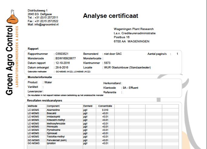 Diamond In-line geavanceerde oxidatie (AOP) Goedkeuring voor 11