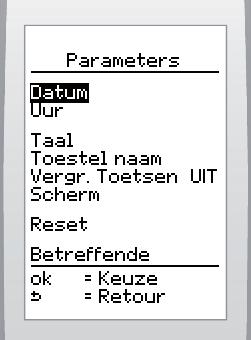 UW TOESTEL GEBRUIKEN 3.4 Afwezghed Menu Va dt menu kunt u: (**) Menu s beschkbaar naargelang de conf gurate van het systeem 3.