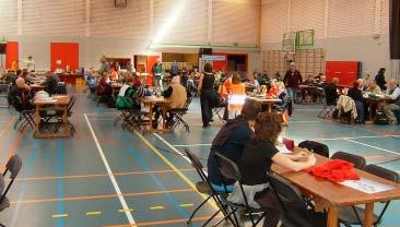 Alle parcours vertrokken en kwamen terug aan in het sportcentrum van Avelgem.