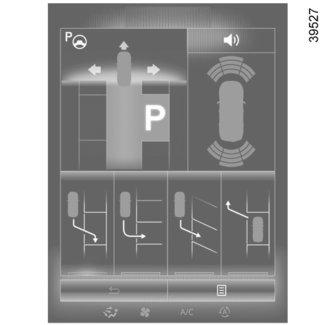 PARKEERHULP (1/4) 2 1 3 Deze functie helpt u bij het parkeren. Neem uw handen van het stuurwiel. U bedient alleen de pedalen en de versnellingshendel.