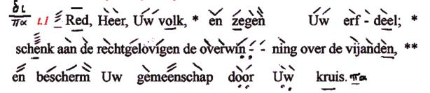 klein euchologion De priester dompelt het kruis met een tak basilicum met beide handen in het water en zingt: Dit wordt 2x herhaald.