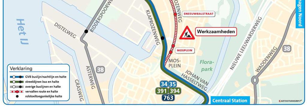 Met de bus Vanaf 19 juni vervallen de bushaltes Mosplein, Sneeuwbalstraat en Pinksterbloemstraat.