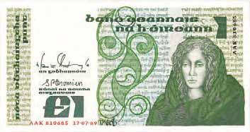 1387. Ierland. Bankbiljet. - UNC. (Pick. 70d). - UNC. 10,- 1391.