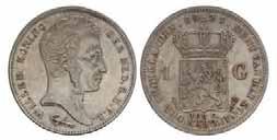 1 gulden Willem I 1824 U. Fraai. 80,- 502.