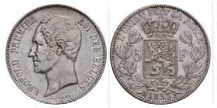 5 Francs. 1852. KM 17. VF +. 25,- 772.
