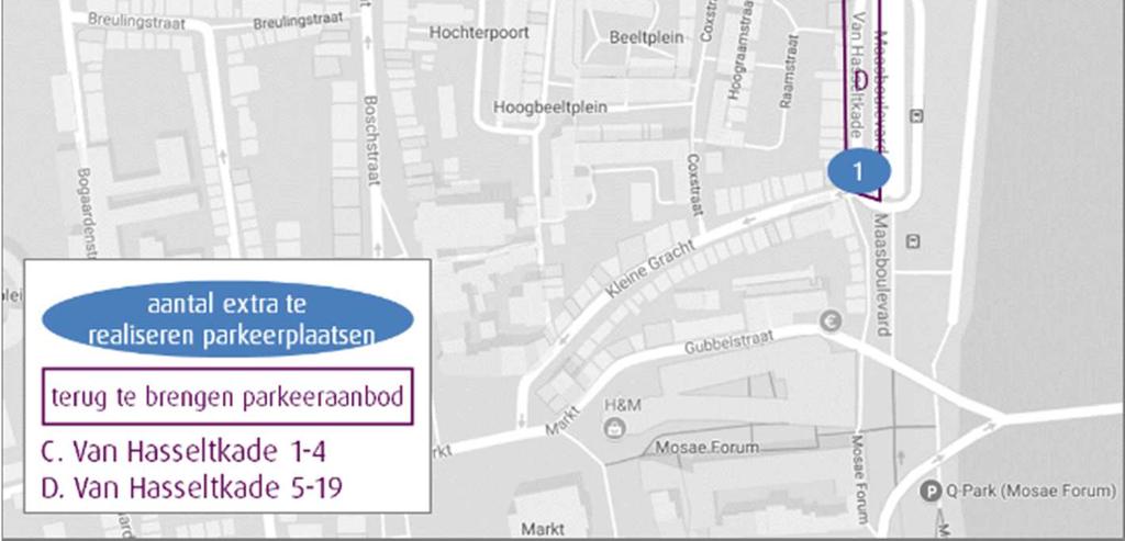 3 zijn de locaties waar mogelijk extra parkeerplaatsen kunnen worden gerealiseerd opgenomen. De locaties en de aantallen extra te realiseren parkeerplaatsen zijn opgenomen in figuur 6.1.